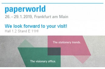 Visit us at Frankfurt Paperworld - 26-29 Jan 2019 